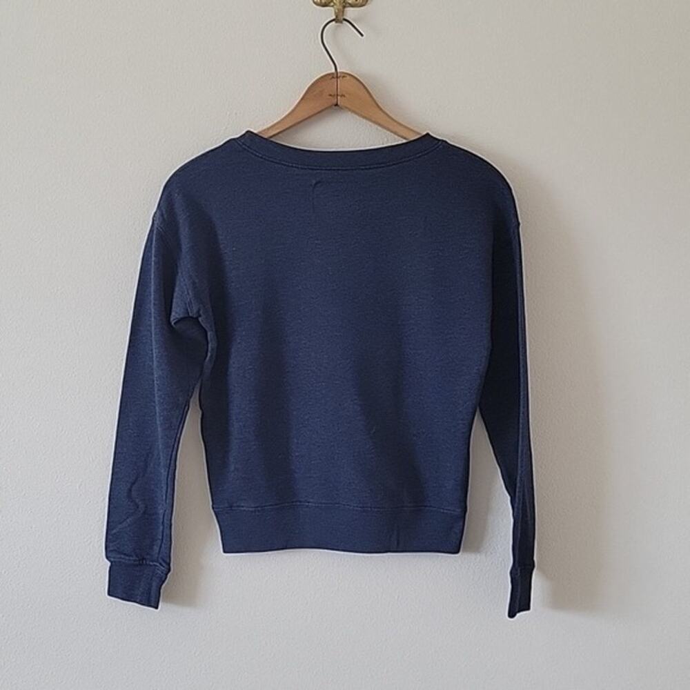 [aero] Live Love Dream Navy Crewneck Sweatshirt Wild &‎ Free Size Small S - Picture 3 of 5
